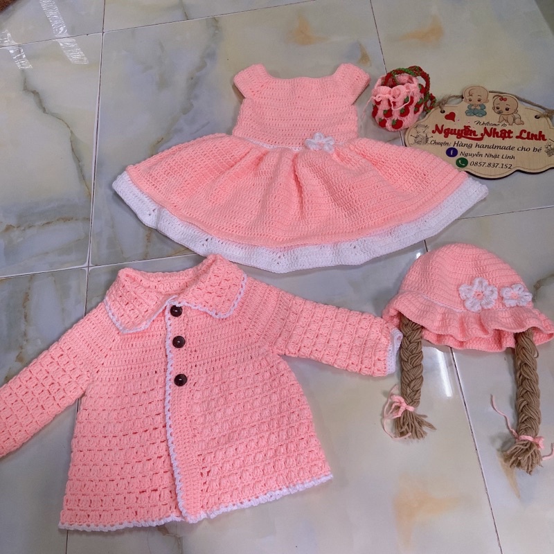 Áo khoát len HandMade cho bé