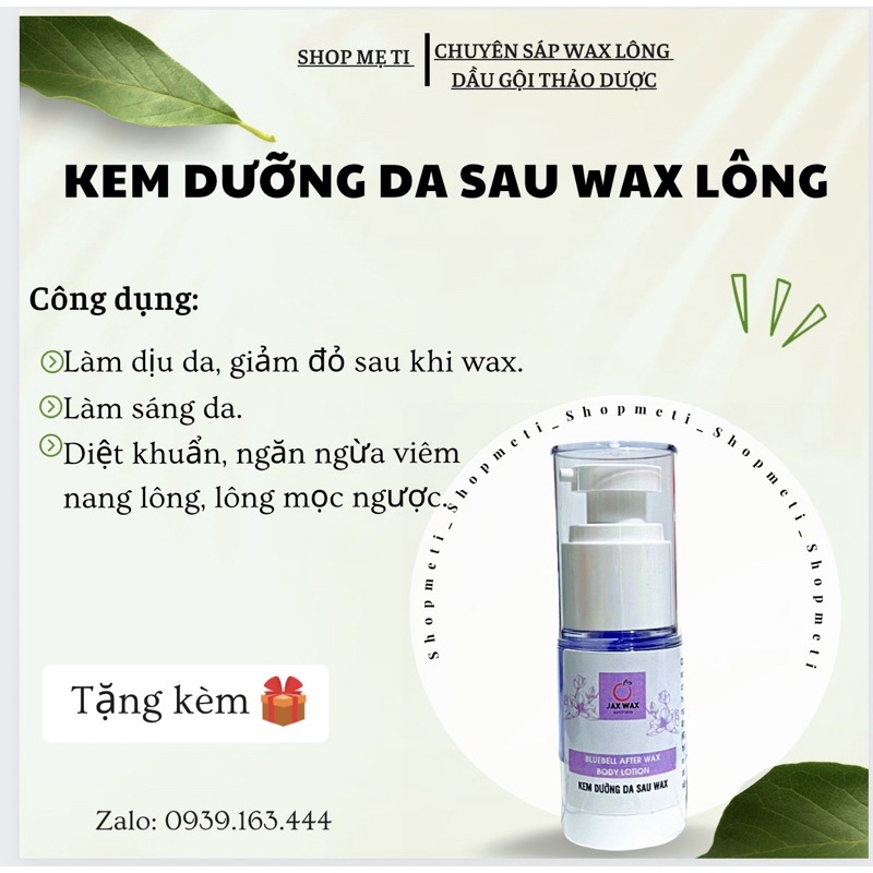 KEM DƯỠNG DA SAU WAX.
