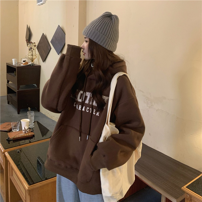 Áo hoodie NZN tay dài dáng rộng size lớn phong cách Hàn Quốc thời trang dành cho nữ