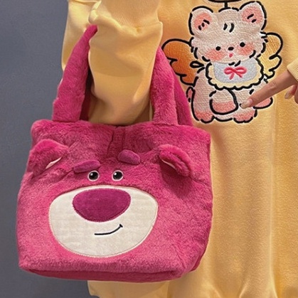 Túi xách gấu dâu nhiều mẫu xinh xắn cho nữ, Túi đeo chéo gấu Lotso dễ thương _ TingTing