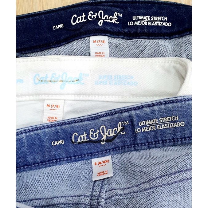 Quần jean lửng bé gái