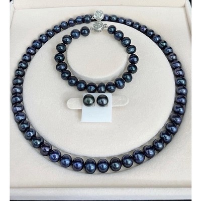 Bộ Trang Sức Ngọc Trai Hạt Đen 8ly Sang Trọng Dự Tiệc - Ngọc Trai Trường Thịnh
