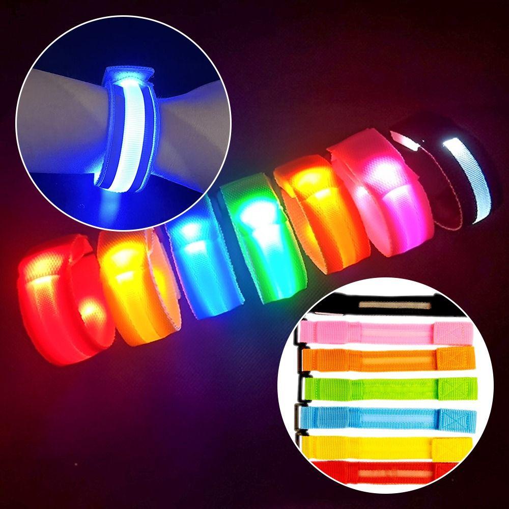 YVE Vòng Đeo Tay Chạy Bộ Đạp Xe Ban Đêm Điều Chỉnh Được Sạc USB
