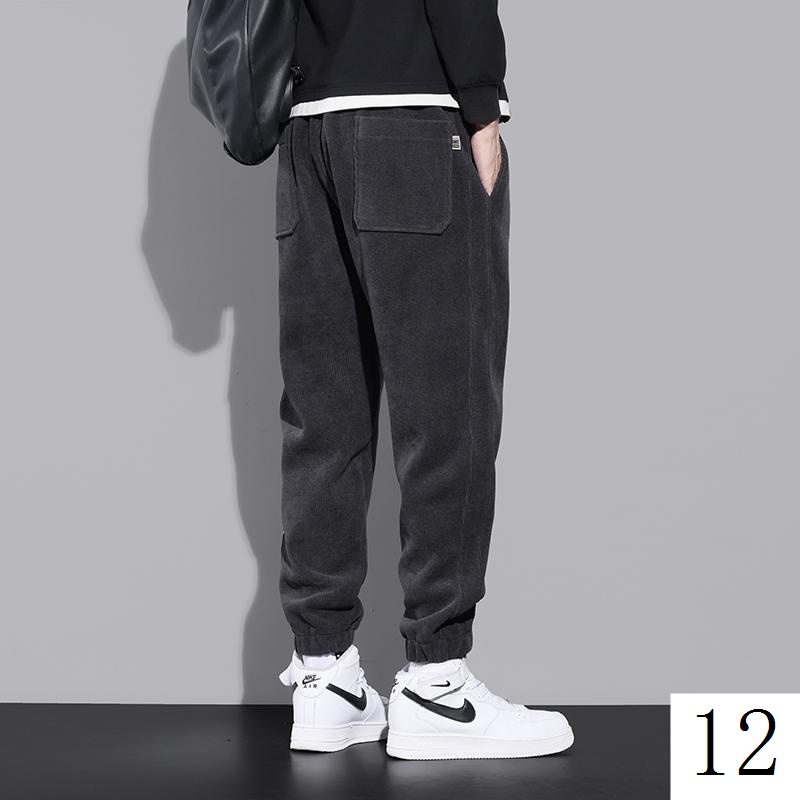 Plus Quần Dài Lót Nhung Dày Dặn Phong Cách Thời Trang Thu Đông 2022 Cho Nam Giới