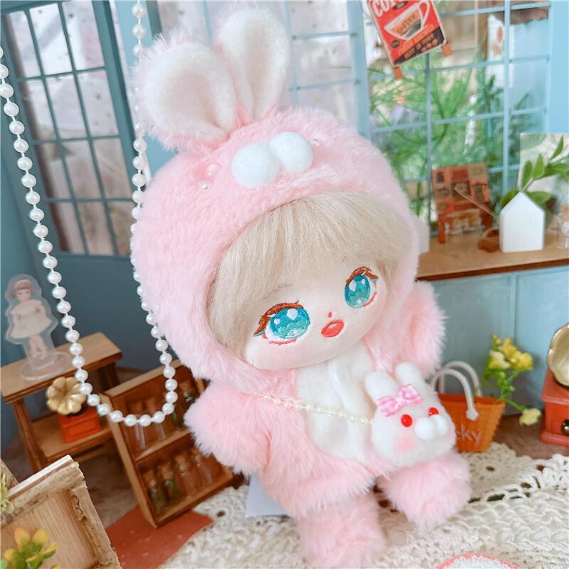 Set Áo Khoác Và Túi 20cm Dễ Thương Cho Búp Bê Baekhyun ChanYeol TNT Tfboys Jennie Lisa Rose Quà Tặng