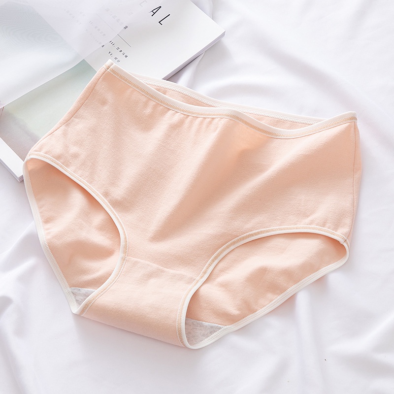 Quần Lót Cotton Lưng Cao Thoáng Khí Thời Trang Cho Nữ