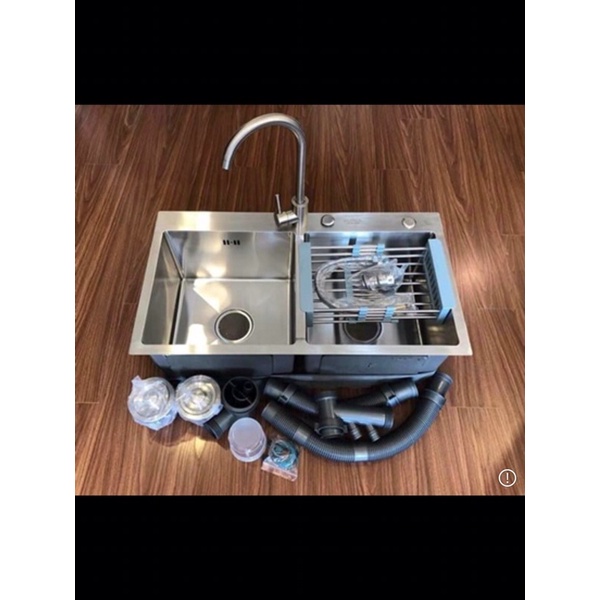 CHẬU RỬA INOX HAI NGĂN INOX 304