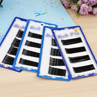Vỉ 60 kẹp tăm, kẹp tóc tăm đen cho tóc gọn gàng cho nữ E008