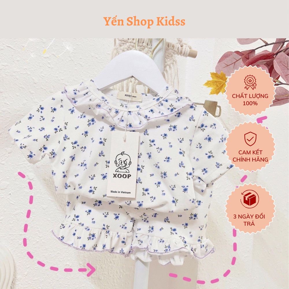 Bộ Quần Áo Cộc Tay cho Bé ( 9-25kg) cotton 100% - hoa nhí bèo cho bé gái BC6 Yến Shop Kidsss