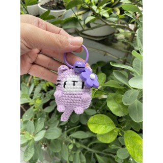 Móc khoá len mèo con
