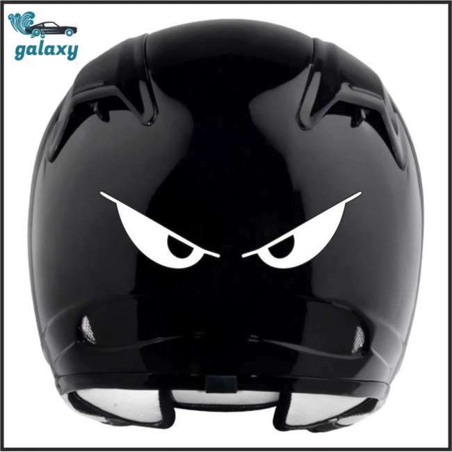 Galaxy Miếng Dán Phản Quang Hình Đôi Mắt Quỷ Độc Đáo Trang Trí Xe Hơi / Mũ Bảo Hiểm