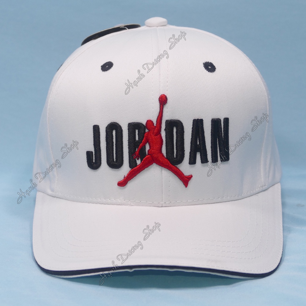 Nón kết nam nữ mũ lưỡi trai JD thêu hình người tập thể thao chất liệu vải kaki thoáng mát, có khóa gài cao cấp