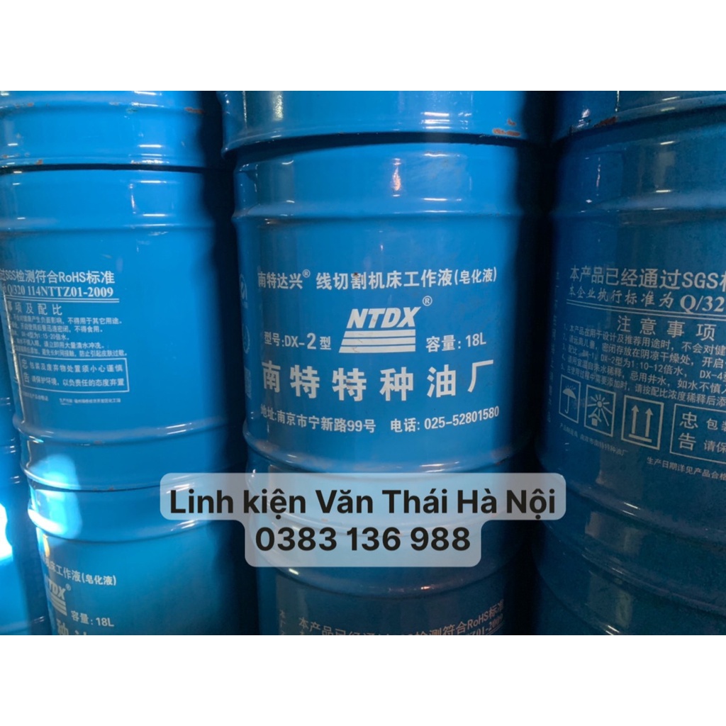 DẦU CẮT DÂY DX-2 (VỎ XANH) DÀNH CHO MÁY CẮT DÂY MOLYBDENUM/ 18 LÍT