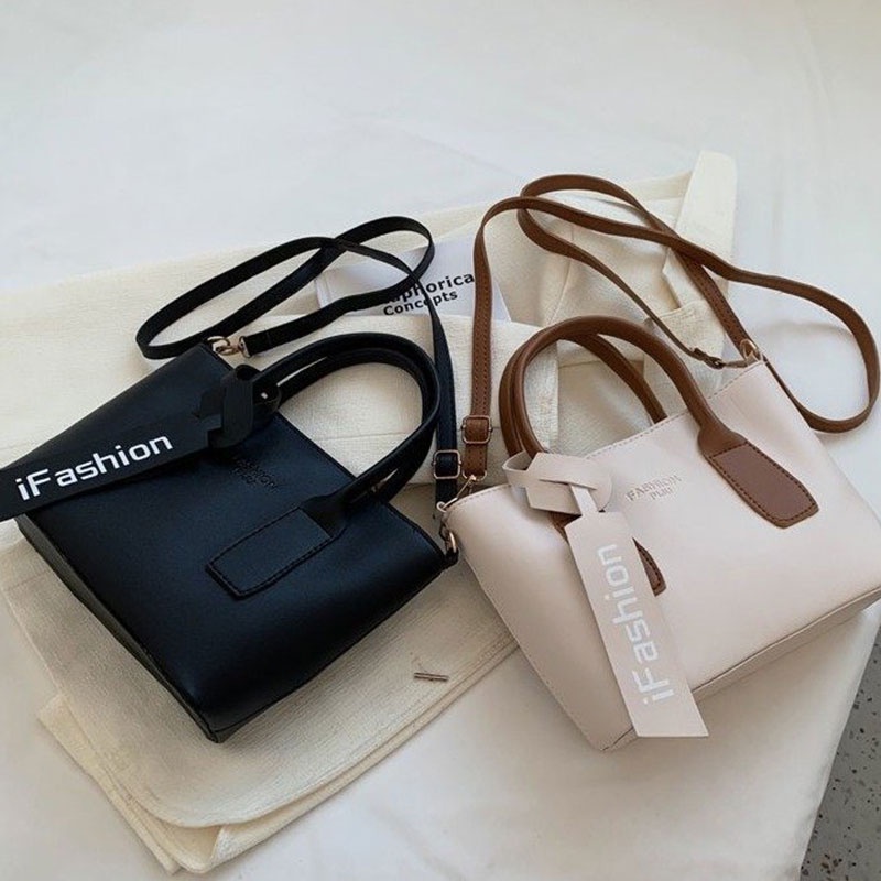 Mischa Túi Xách Da PU Sức Chứa Lớn Thời Trang Phong Cách Phương Tây Cho Nữ