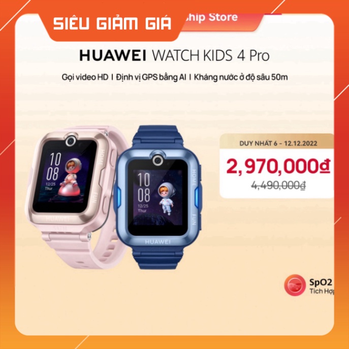Đồng Hồ Thông Minh Trẻ Em HUAWEI WATCH KID 4 Pro | Gọi video HD | GPS bằng AI