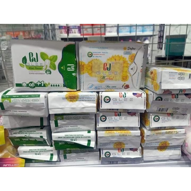 Băng vệ sinh hàng ngày 20 miếng Glee Bạc Hà USA  siêu thoáng mát - thoải mái dễ chịu