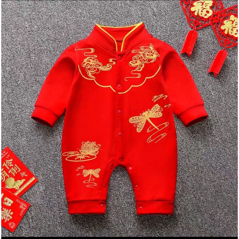 Bodysuit Tết cho bé nỉ bông