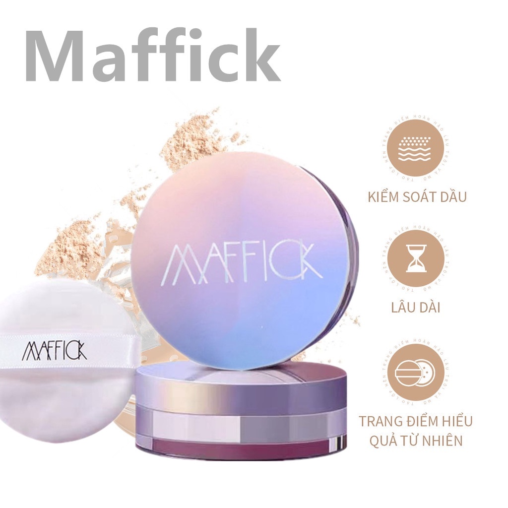 Phấn phủ dạng bột kiềm dầu Maffick Kiểm Soát Dầu Cho Lớp Trang Điểm Mượt Mà Tự Nhiên