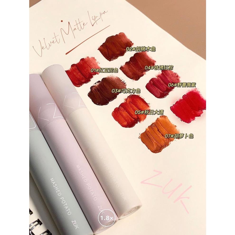 Son Kem Lì ZUK Mềm Mịn Như Nhung Chống Thấm Nước Lâu Trôi Không Làm Khô Môi - Pinochio VN  ___C7___