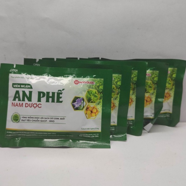 1 vỉ viên ngậm An Phế Nam Dược - 5 viên -Chính Hãng