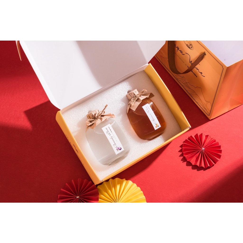 Set quà nước hoa quả lên men lùn