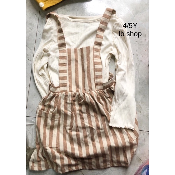 Set Yếm + áo cực xinh cho bé gái sz 1-5Y satsunkid