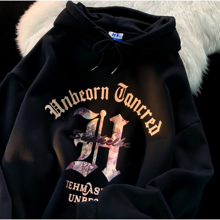 Người đàn ông và phụ nữ áo len trùm đầu của người Mỹ ở Bờ Tây quá khổ High Street và American Hiphop Jacket áo khoác