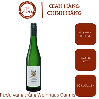 Rượu vang trắng Đức Weinhaus Cannis Riesling 12% chai 750ml
