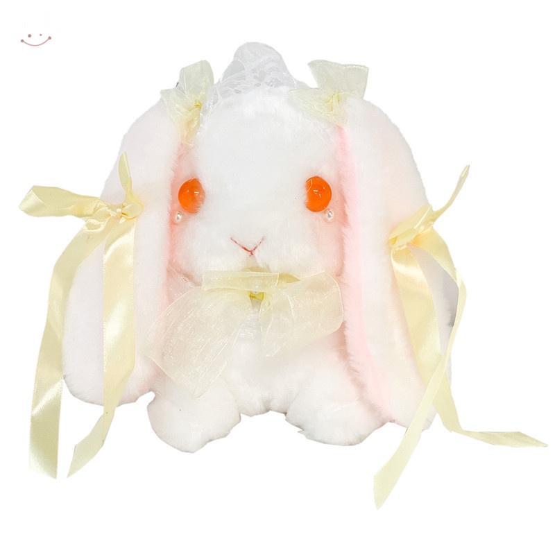 Túi Đeo Chéo Hình Thỏ Nhồi Bông Dễ Thương Phong Cách Lolita Nhật Bản
