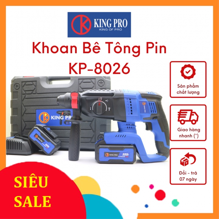 Khoan Bê Tông Dùng Pin KINGPRO 98V