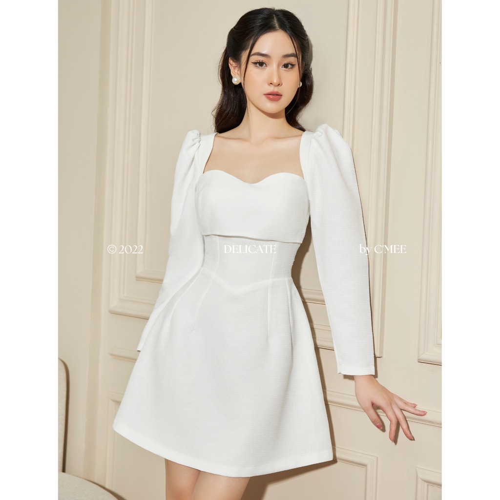 [C'MEE] Đầm ngắn dáng A xếp ngực Irene Mini Dress