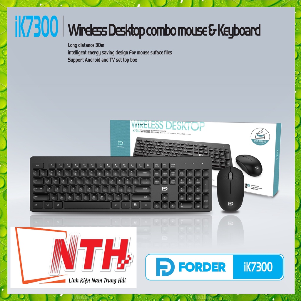 Combo Không Dây FD iK7300 Black