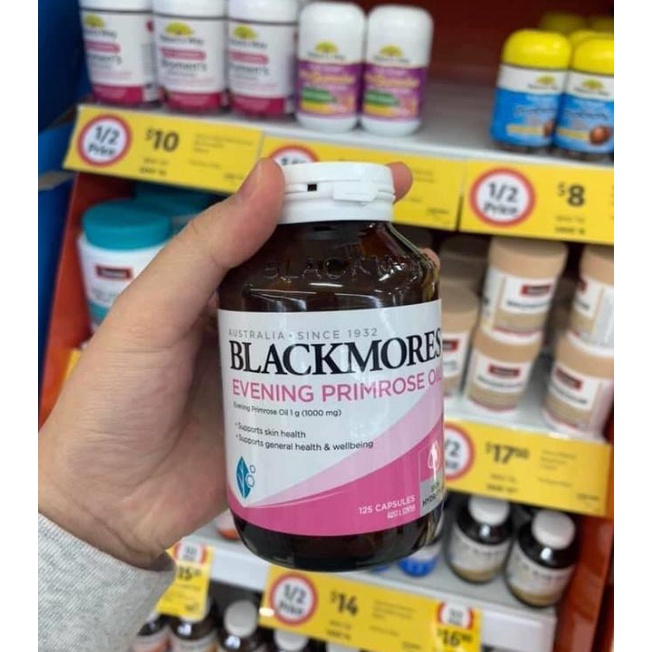 Tinh dầu hoa anh thảo Blackmores Evening Primrose Oil Úc lọ thuỷ tinh 125 viên