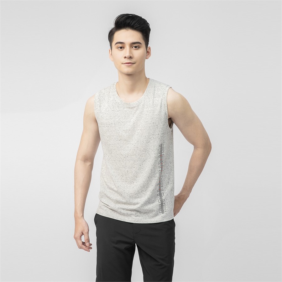 Áo tank top basic ARISTINO chất liệu cotton mềm nhẹ , thấm hút mồ hôi - ATT010S1