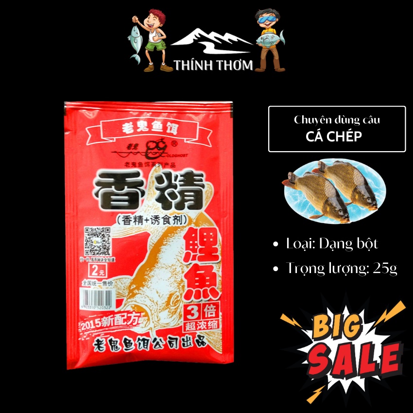 Mồi câu tổng hợp Lão Quỷ cực kỳ hiệu quả, dễ sử dụng