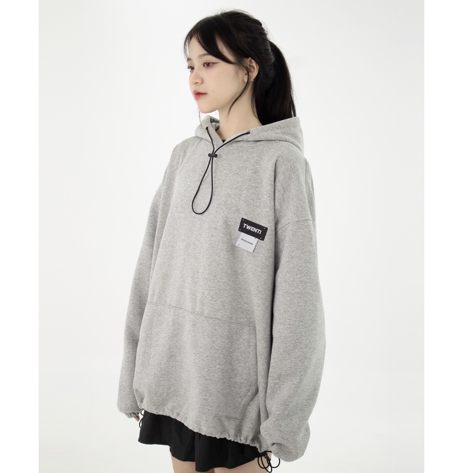 Áo hoodie TWENTI tag ngực in nổi thời trang