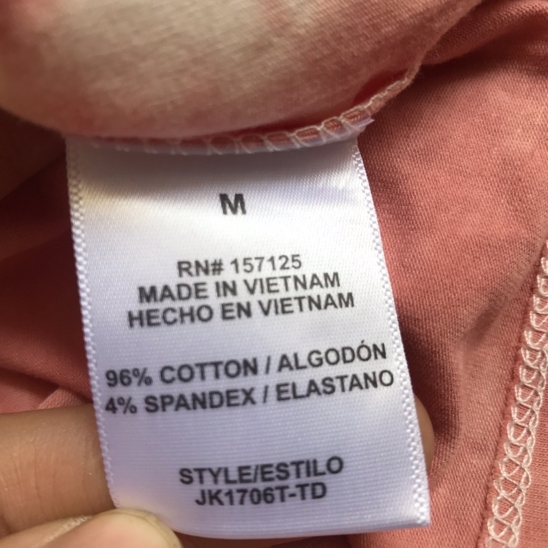 Áo thun nữ cotton loang màu vnxk