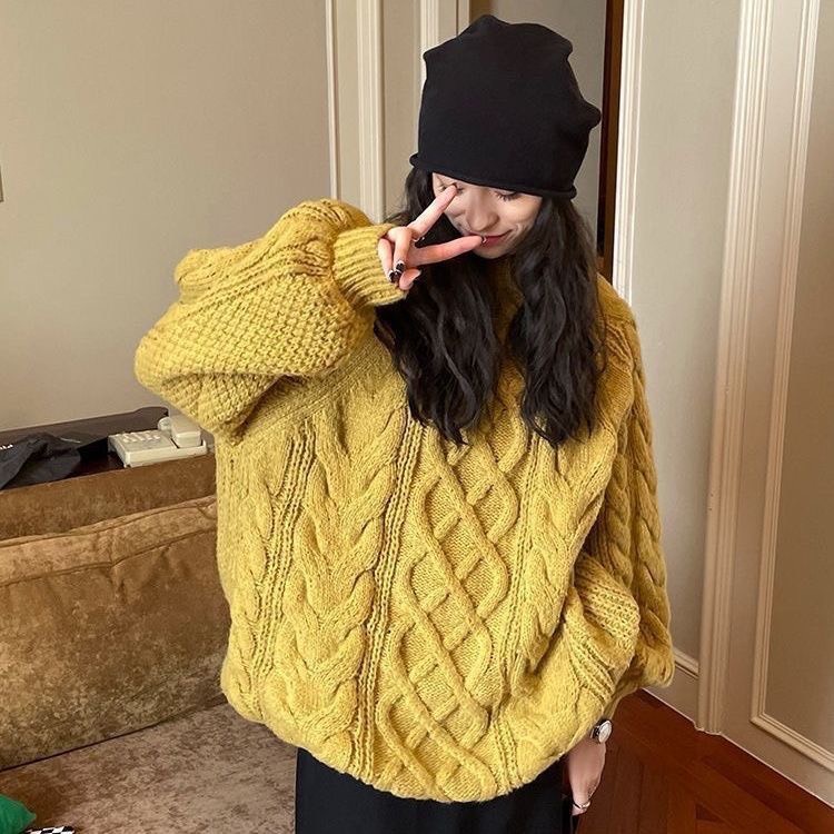 Áo len dáng dài qua mông dệt kim nhiều màu thời trang hàn quốc