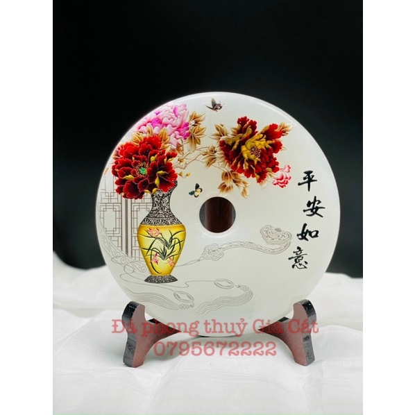 Đồng điếu ngọc onyx in hình 3d 16cm các mẫu có kiểm định