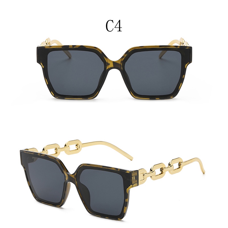 Kính Mát Gọng Vuông Bằng Nhựa Phong Cách Vintage Thời Trang Cho Nữ