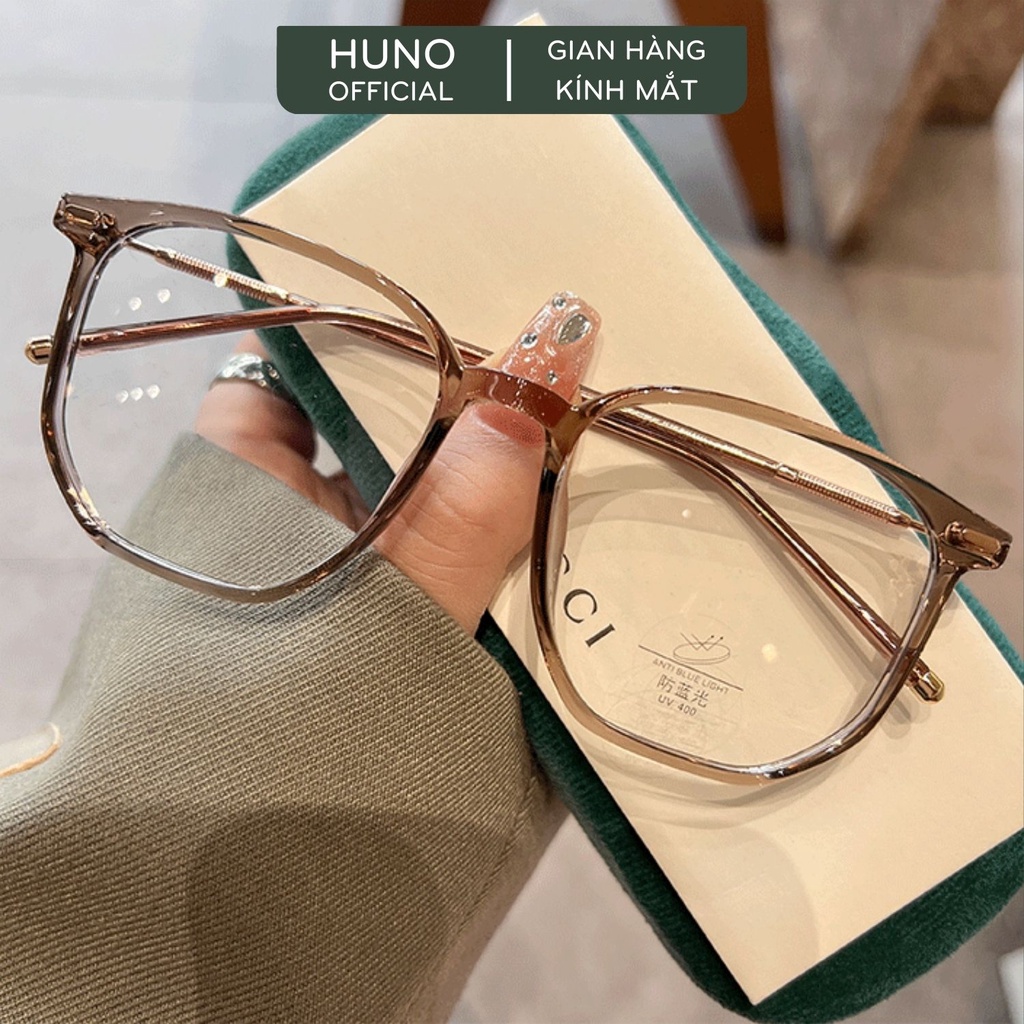 Gọng kính Nữ TR90 siêu nhẹ HUNO cao cấp 2022 Thiết Kế mang phong cách Hàn Quốc - K64