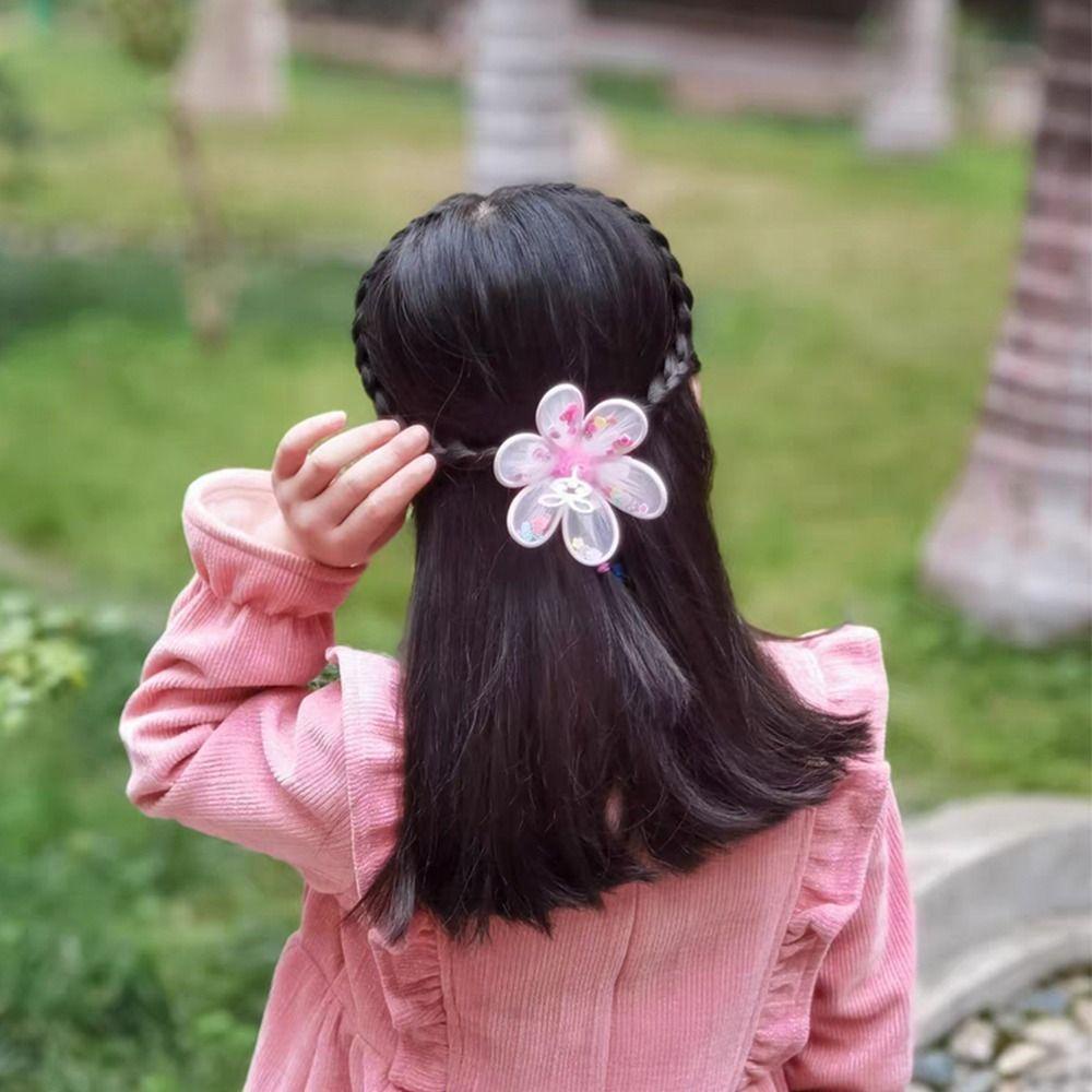 Kẹp Tóc Vải Gạc Hình Thỏ Hoạt Hình Đội Vương Miện Ngọt Ngào Cho Bé Gái|Kẹp Tóc