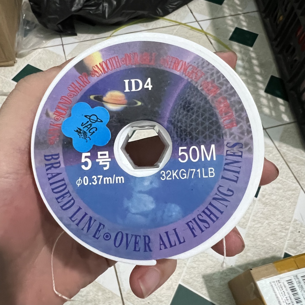 Dây Dù 50m iD4 Màu Hồng Có Lõi Cao Cấp - DD50M001