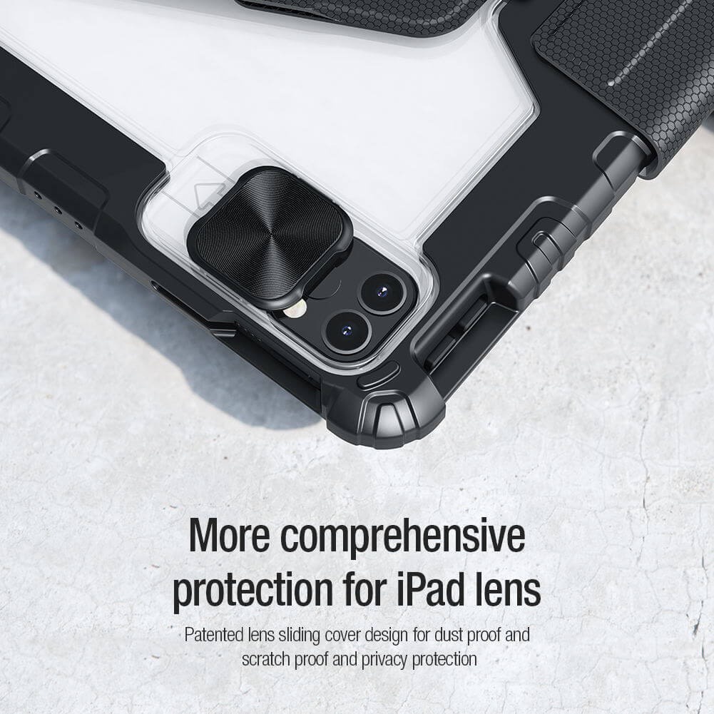 Bao da tháo rời xoay 360 Nillkin Bumper SnapSafe Magnetic cho IPad 10.9 2022 / Pro 11 Inch M1 / M2 / Air 4 / 5 10.9 inch