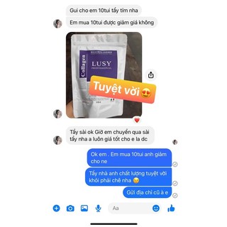 BỘT TẨY TÓC TÍM COLLAGEN LUSY