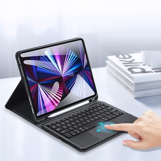 Bao da kèm bàn phím ipad pro 11 2022 m2, pro 11 2021/2020/2018, air 4/air 5 2022 hiệu dux ducis có bàn di chuột trackpad