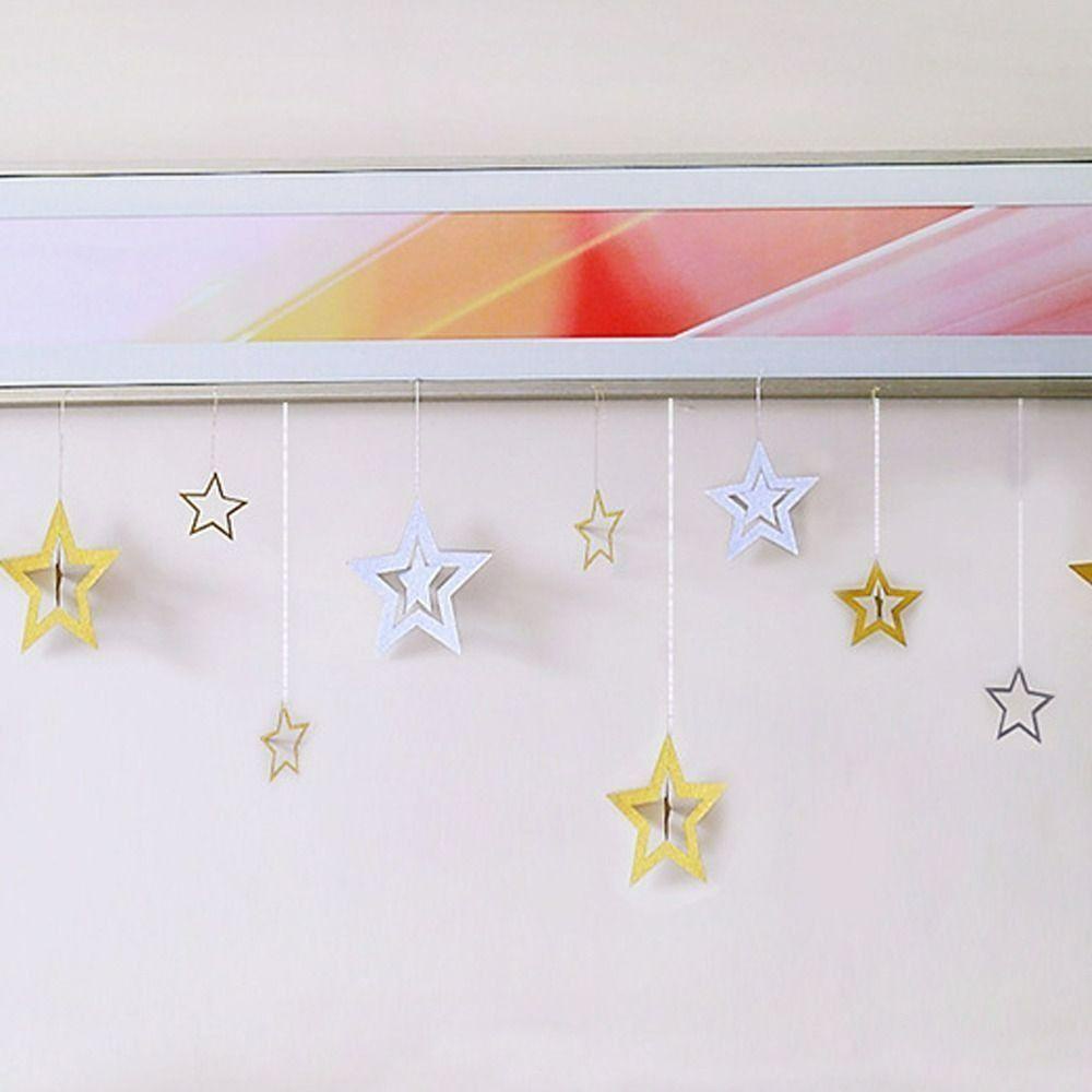 Cờ Treo Trang Trí Tiệc Cưới Sang Trọng|Dây Ngôi Sao Trang Trí Phòng Khách / Tiệc Tùng DIY