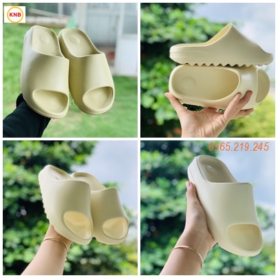 [Freeship + hộp + loại 1] Dép quai ngang nam nữ bánh mì Slide đủ màu, chất xin-màu bơ