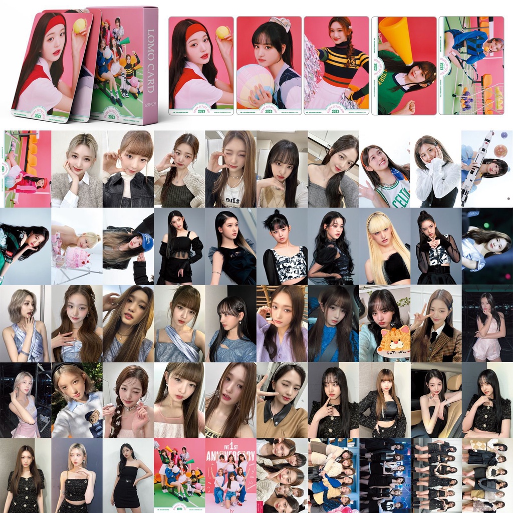 IVE 2023 SEASON'S GREETINGS Photocard IVE Album Debet Eleven & Lovely Vocation & I‘VE SUMMER & LOVE DIVE  Lomo Card Postcard