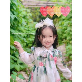 bờm voan cho bé